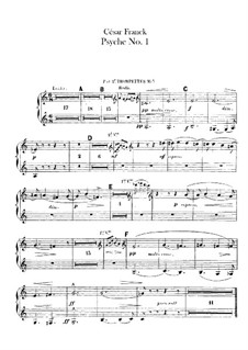 Psyche, M.47: Trompete- und Cornet à Piston Stimmen by César Franck