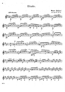 Vierundzwanzig Etüden für Gitarre, Op.100: Etüde No.13 by Mauro Giuliani