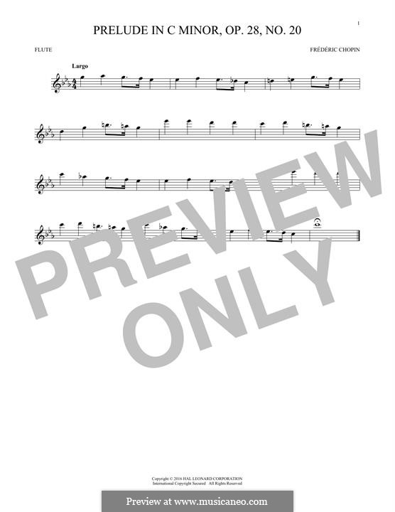 Nr.20 in c-Moll: Für Flöte by Frédéric Chopin