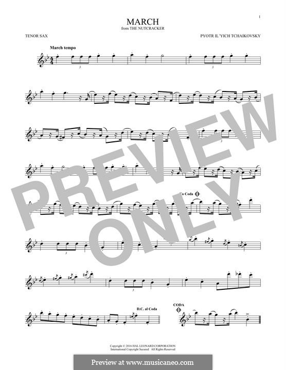 Nr.2 Marsch: Für Tenorsaxophon by Pjotr Tschaikowski