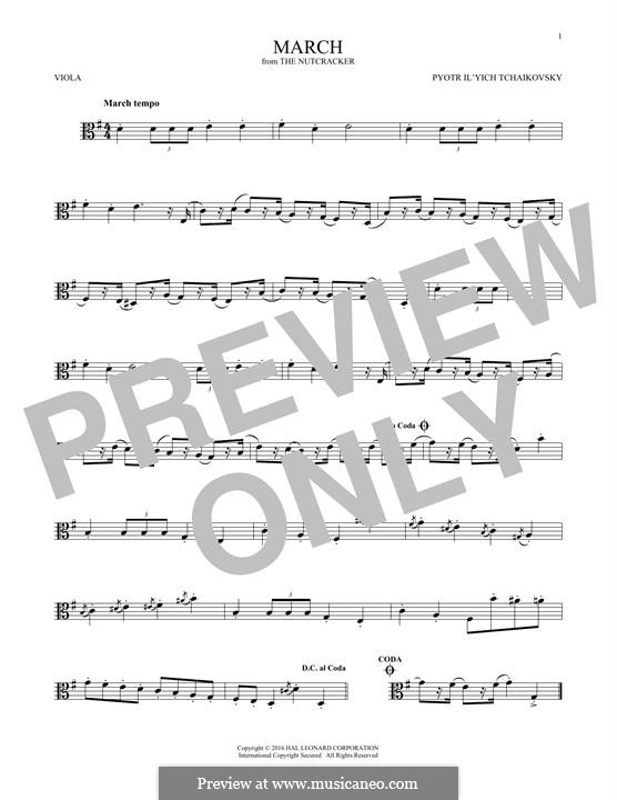 Nr.2 Marsch: For viola by Pjotr Tschaikowski