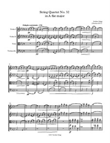 String Quartet No.32 in A flat major: String Quartet No.32 in A flat major by Jordan Grigg