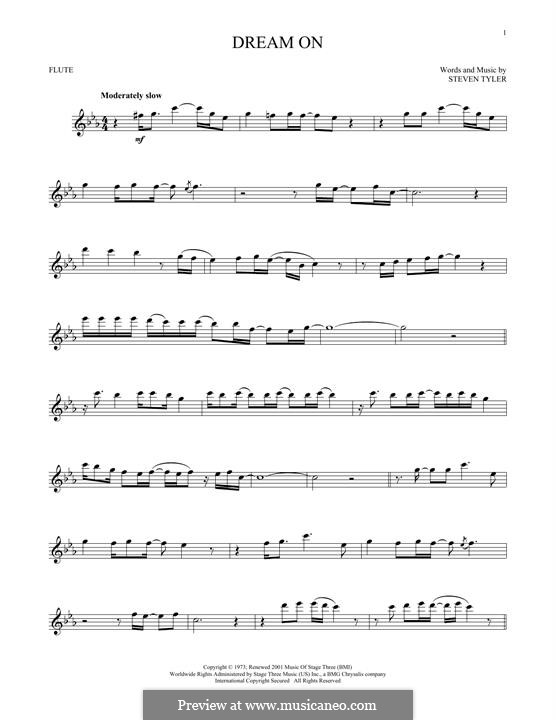 Dream On (Aerosmith): Für Flöte by Steven Tyler