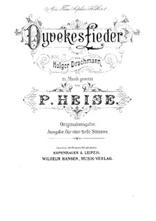 Dyvekes Lieder: Für tiefe Stimme und Klavier (Deutsche Version) by Peter Heise