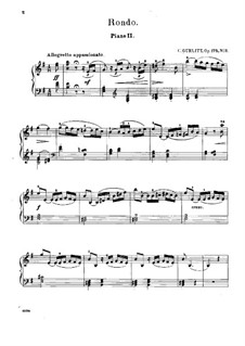 Rondo Nr.3 für zwei Klaviere, vierhändig, Op.175: Klavierstimme II by Cornelius Gurlitt