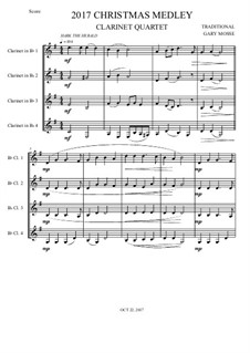 Christmas Medley, for Clarinet quartet: Christmas Medley, for Clarinet quartet by folklore