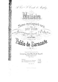 Muiñeira, Op.32: Vollpartitur by Pablo de Sarasate