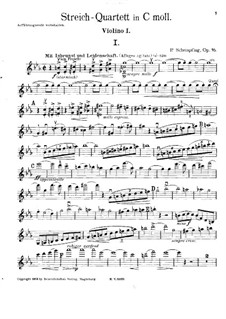 Streichquartett in c-Moll, Op.16: Violinstimme I by Paul Scheinpflug