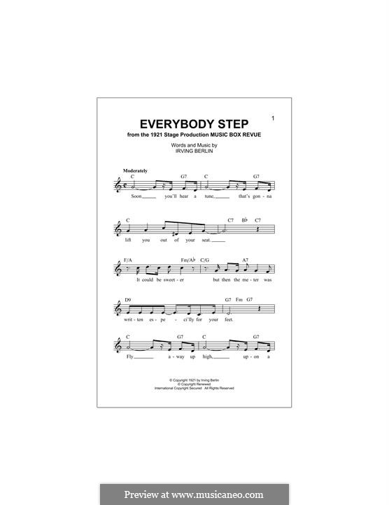 Everybody Step: Melodische Linie by Irving Berlin