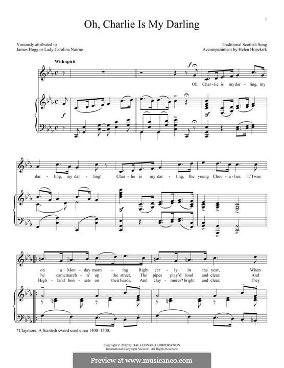 Charlie Is My Darling: Für Stimme und Klavier by folklore