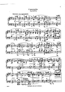 Canzonetta in A-dur, Op.42 No.2: Canzonetta in A-dur by Adolf Jensen