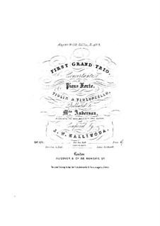 Klaviertrio Nr.1, Op.121: Cellostimme by Johann Kalliwoda