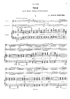 Klaviertrio in F-Dur: Vollpartitur by Louis Kefer