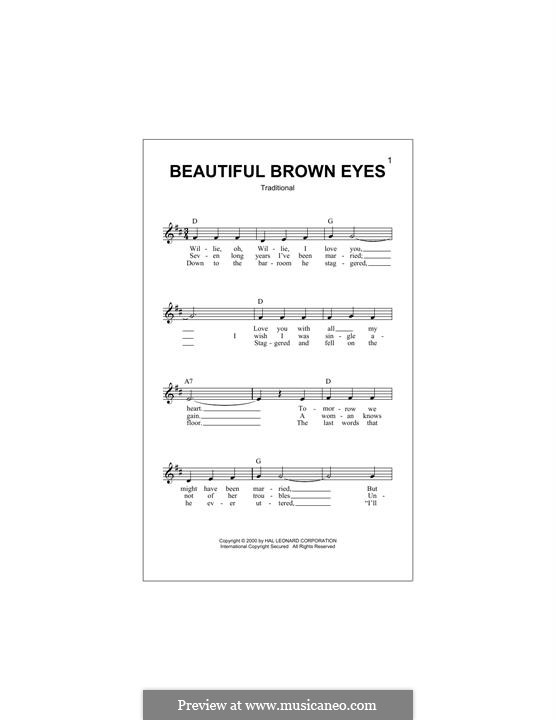 Beautiful Brown Eyes: Melodische Linie by folklore