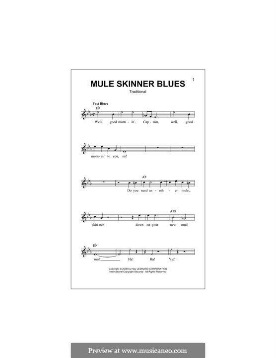 Mule Skinner Blues: Melodische Linie by folklore