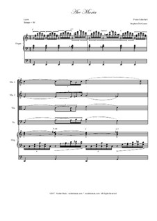 Quintet version: For strings and organ by Franz Schubert