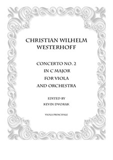Concerto for Viola and Orchestra No.2 in C Major: Bearbeitung für Viola und Klavier by Christian Wilhelm Westerhoff