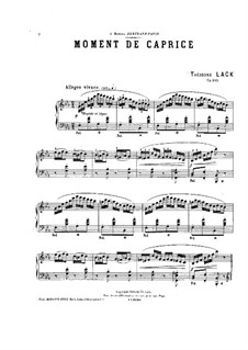 Moment de caprice, Op.242: Moment de caprice by Theodore Lack