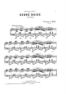 Bonne brise, Op.244: Bonne brise by Theodore Lack