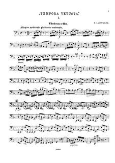 Streichquartett in F-Dur 'Tempora Vetusta': Cellostimme by Nikolay Ladukhin