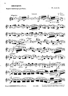 Harlekin für Violine und Klavier, Op.4: Solostimme by Édouard Lalo