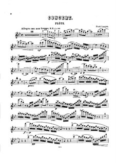 Flötenkonzert in g-Moll, Op.3: Solostimme by Ferdinand Langer