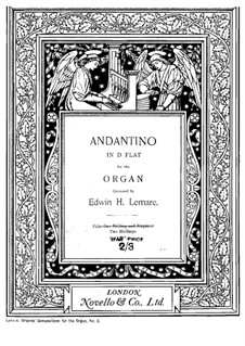 Andantino in Des-Dur: Für Orgel by Edwin Lemare