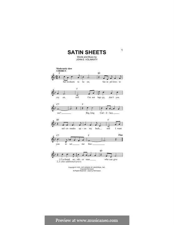 Satin Sheets: Melodische Linie by John E. Volinkaty