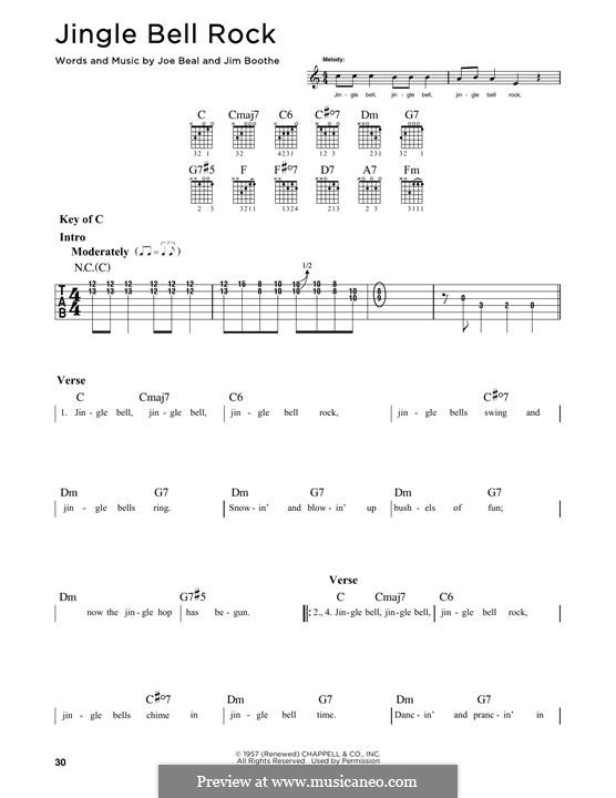 Guitar version (Jingle Bell Rock) von J. Boothe, J. Beal auf MusicaNeo