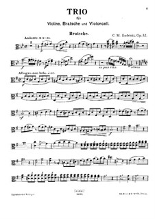 Streichtrio in G-Dur, Op.32: Violastimme by Carl Matthias Kudelski