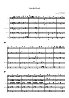 Radetzky-Marsch, Op.228: Für H-Bläserquintett by Johann Strauss (Vater)