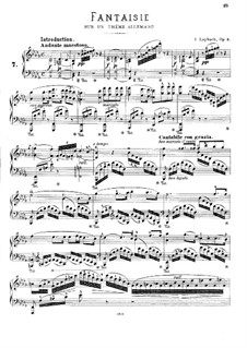 Fantasia on Allemande, Op.5: Für einen Interpreten by Joseph Leybach