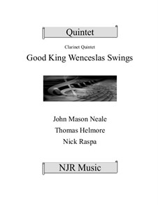 King Wenceslas Swings: For easy clarinet quintet – score and parts by Thomas Helmore