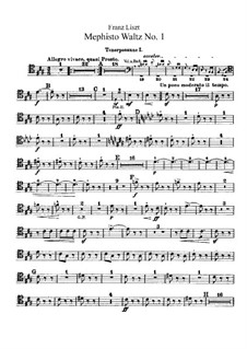 Zwei Episoden aus Lenaus Faust, S.110: Nr.2 Der Tanz in der Dorfschenke – Posaune- und Tubastimmen by Franz Liszt