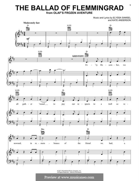 The Ballad of Flemmingrad: Für Stimme und Klavier (oder Gitarre) by Kate Anderson, Elyssa Samsel