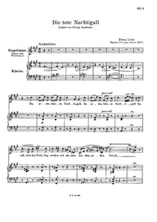 Die tote Nachtigall, S.291: Spätere Fassung by Franz Liszt