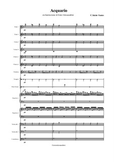 Das Aquarium: For large ensemble – score and parts by Camille Saint-Saëns