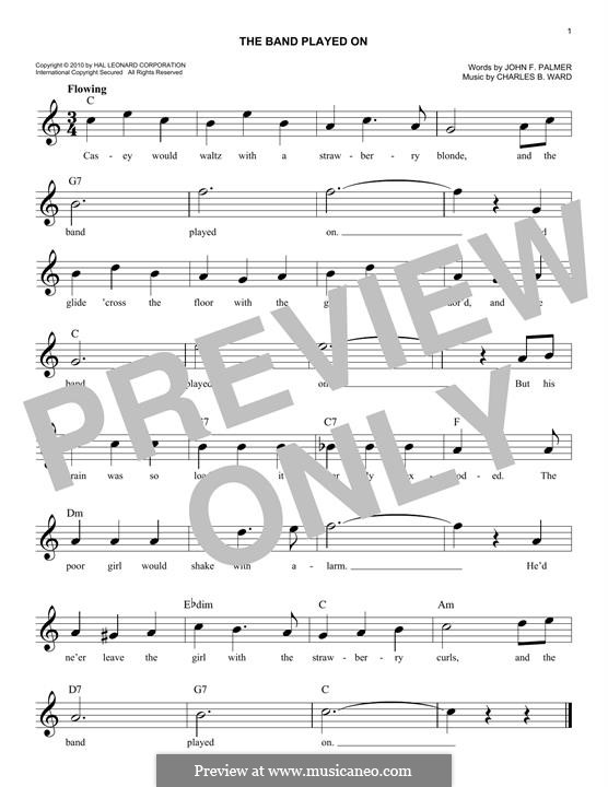 The Band Played on: Melodische Linie by Charles B. Ward