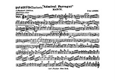 Admiral Farragut: Clarinets II, III parts by Frank Hoyt Losey