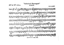 Admiral Farragut: Alto horns III, IV parts by Frank Hoyt Losey