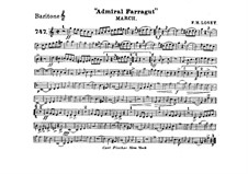 Admiral Farragut: Baritone horn part by Frank Hoyt Losey