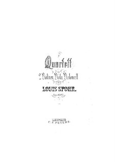 Drei Streichquartette, Op.45: Quartett Nr.2 – Violinstimme II by Louis Spohr