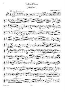 Drei Streichquartette, Op.45: Quartett Nr.2 – Violinstimme I by Louis Spohr