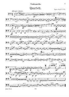 Drei Streichquartette, Op.45: Quartett Nr.2 – Cellostimme by Louis Spohr