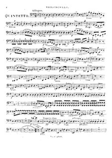 Zwei Streichquintette, Op.33: Quintett Nr.2 – Cellostimme by Louis Spohr