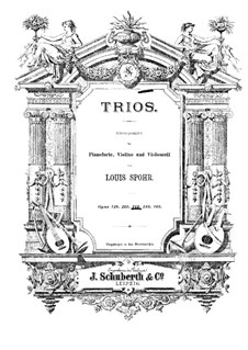Klaviertrio Nr.3 in a-Moll, Op.124: Vollpartitur by Louis Spohr