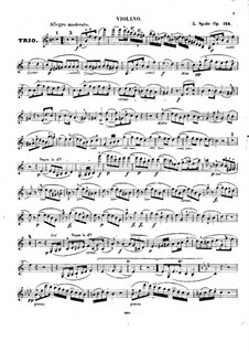 Klaviertrio Nr.3 in a-Moll, Op.124: Violinstimme by Louis Spohr