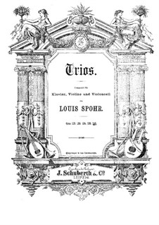 Grosses Klaviertrio Nr.5 in g-Moll, Op.142: Vollpartitur by Louis Spohr