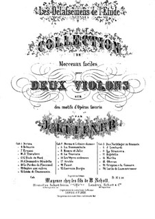 Les Délassemens de l'étude: Über Themen aus 'Die Fremde' von Bellini für zwei Violinen – Violinstimme II by Josef Küffner