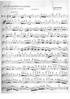 Les Délassemens de l'étude: Über Themen aus 'La Traviata' von Verdi für zwei Flöten – Flötenstimme I by Josef Küffner